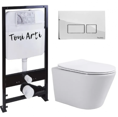 Комплект TONI ARTI TA-01 + Forli с сиденьем с микролифтом,с клавишей Noche TA-0041
