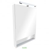 Зеркальный шкаф Gap 80 бел. со светильником zru9302750
