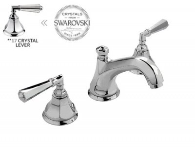 Смеситель для раковины, Nicolazzi, Teide Crystal Lever, цвет-Bronzed Plated