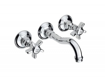 Смеситель для раковины, Nicolazzi, Ceramica Nera, цвет-Bright Nickel