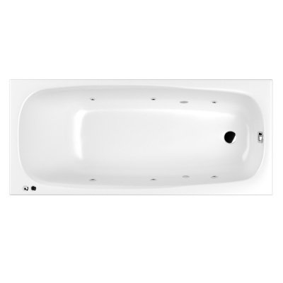 Ванна WHITECROSS Layla Slim 180x80 "SOFT" (хром)