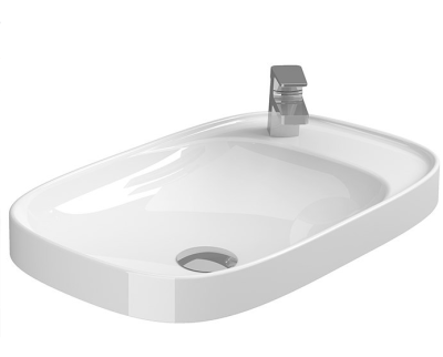 Раковина асимметричная встраиваемая Sanitana BE YOU 63*40