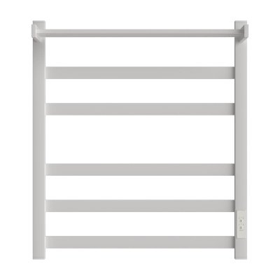 Полотенцесушитель электрический Point Меркурий PN83856PW П5 500x600 с полкой, диммер справа, Белый