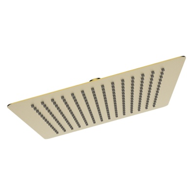 Верхний душ CLEVER SLIM INOX AIR 300X300, нерж. сталь, брашированное золото