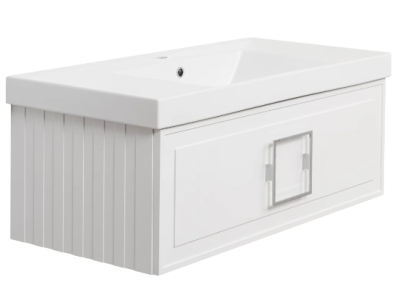 Тумба с раковиной La Fenice Cubo 100 белая