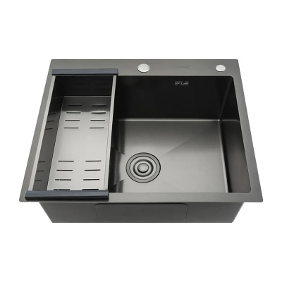 GS6050-6 Врезная мойка для кухни Gappo оружейная сталь 60cм