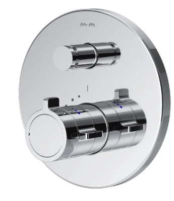Смеситель для душа Am.Pm X-Joy F85A45600, на 2 потребителя, термостатический, цвет хром