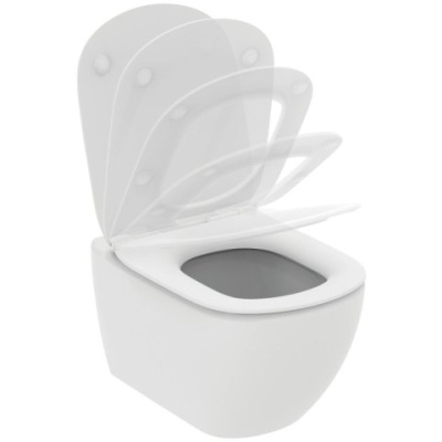 IS IDEALMOOD Aquablade Подвесной унитаз с сиденьем и крышкой с микролифтом T3527, белый матовый
