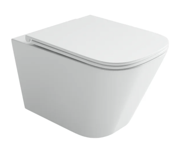 Подвесной унитаз Ceramicanova Union, CN4009T, Торнадо, безободковый, крышка-сиденье микролифт, белый