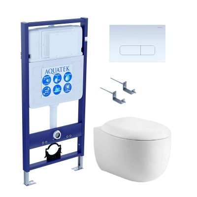 Комплект Aquatek Альтаир SET AQUATEK АЛЬТАИР cm-013 4в1 кнопка белый