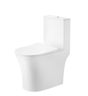 Унитаз напольный Grossman Thin Rim GR-5607SQ (656х370х796) тонкий ободок,белый с тонкой крышкой,микролифт,смыв торнадо,1 место
