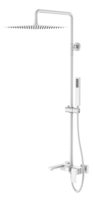 Стойка для душа Qubic Matt White 478-MW