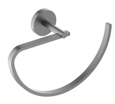 Полотенцедержатель-кольцо Aquatek Бетта AQ4621BGM, оружейная сталь