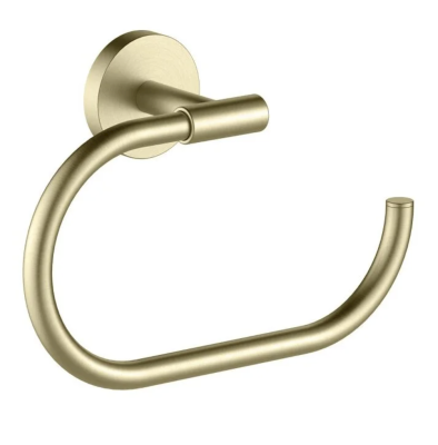 Полотенцедержатель-кольцо Aquatek Оберон AQ4221BG, 20 см, золото шлифованное