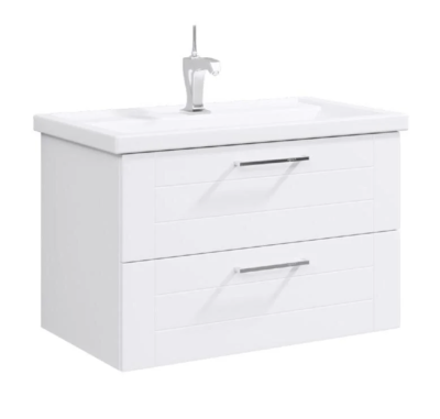 Тумба под раковину Aqwella Манчестер 80, подвесная, белый, MAN01082