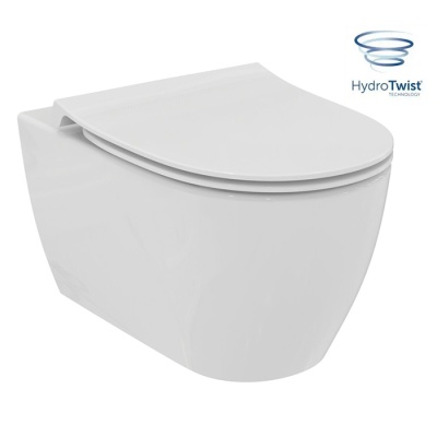 IS I.LIFE O Подвесной унитаз, смыв торнадо "HydroTwist", белый
