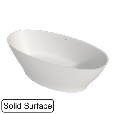 Ванна WHITECROSS Glock 170x80 (белый мат) иск. камень