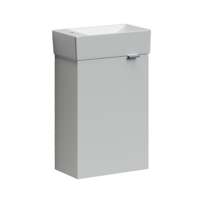 Тумба подвесная SANCOS Mini 355х205х500, с распашной дверцей, внутри 1 полка, белый глянец , арт.MN3