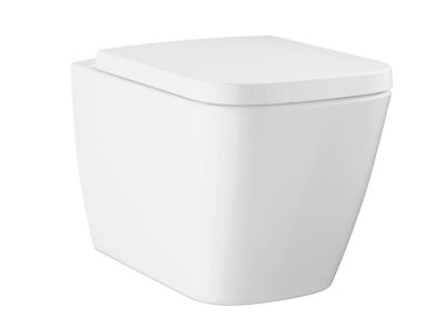 Унитаз подвесной с сиденьем микролифт Grohe BauEdge Ceramic 106740SH00 безободковый