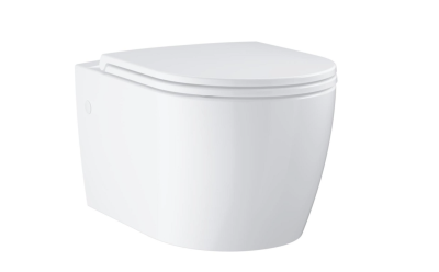 Унитаз подвесной с сиденьем микролифт Grohe BauCeramic 103860SH00 безободковый