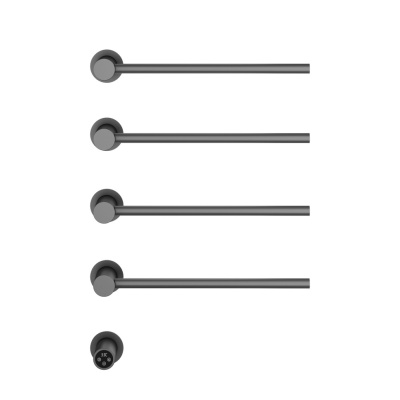 Полотенцесушитель электрический Vincea VTD-2H1GM, вороненая сталь, таймер