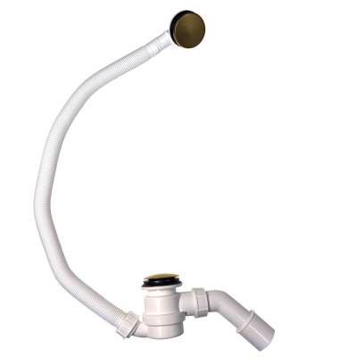 CS0837BGA Сифон для ванны Calypso автомат с верхней очисткой, ,брашированное золото, металл, 65 см