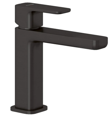 Смеситель для раковины Kludi Renon 42289N275, с донным клапаном, EcoPlus, цвет оружейная сталь