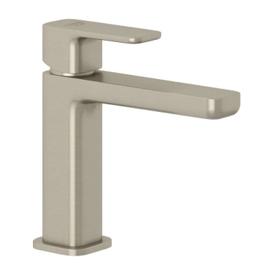 Смеситель для раковины Kludi Renon 42289N575, с донным клапаном, EcoPlus, цвет брашированный никель