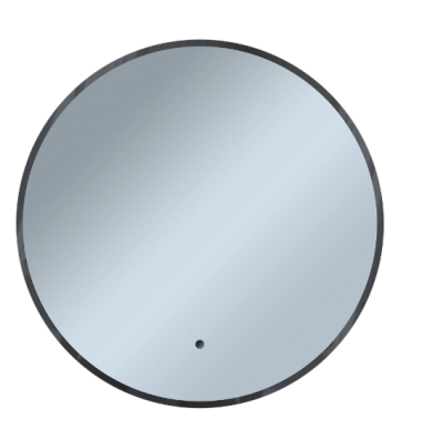 Зеркало Shape Soft Plus (800х800х30) круг черный К01 LED датчик