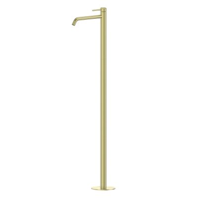 Смеситель ABBER Wasser Kreis 316 AF8140BG напольный для раковины, брашированное светлое золото