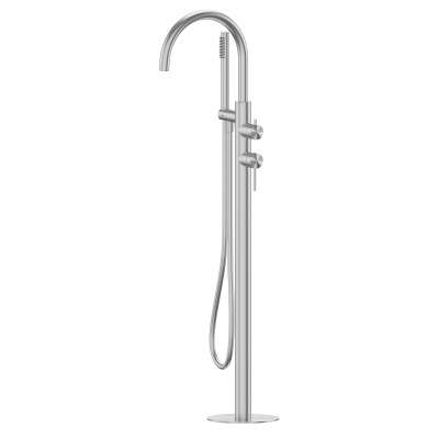 Смеситель ABBER Wasser Kreis 316 AF8115BST напольный для ванны, сталь брашированная