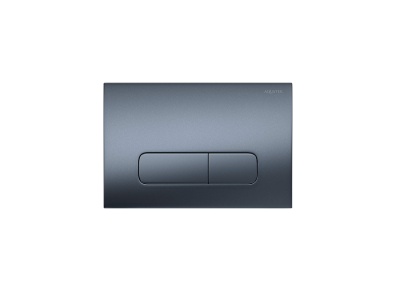 PNS-0000009 (002C-1Q) Панель смыва Оружейная сталь матовая для INSP-0000001 Pneumo S (клавиши прямоугольная)