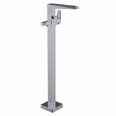 VENTU Смеситель напольный для ванны-душа (комплект ручной душ, шланг), ec1, хром