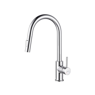 Смеситель для кухни с вытяжным изливом (2 режима струи) AQUATEK AQ1384CR ЕВРОПА