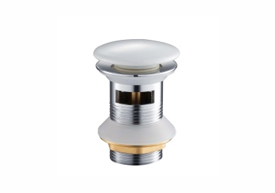 AQ6005CW сливной набор для раковины Push-open с переливом, крышка белая, керамическая
