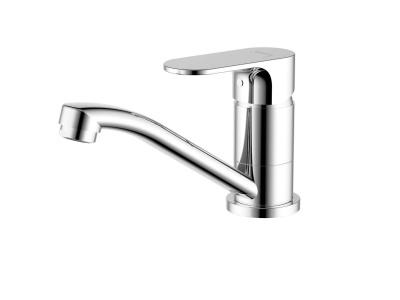 AQ1907CR АЛЬФА смеситель для раковины 70 без донного клапана