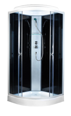 Душевая кабина AQUAPULSE 4122D 90х90х220см. grey black (н/п).