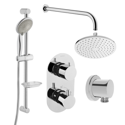 Набор встраиваемой душевой системы Vitra Aquaheat с термостатическим смесителем (458657)