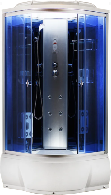Душевая кабина AquaCubic 3302A blue mirror