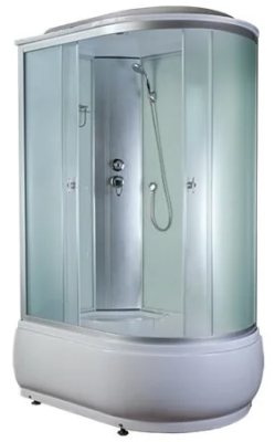 Душевая кабина Aquapulse 4006D L fabric white/matte white