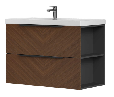 Тумба подвесная 90 см S6 Solido AQUAme AQM900690TL