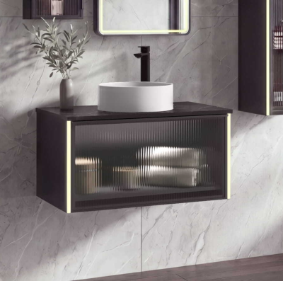 Тумба подвесная 80 см со столешницей S5 Murano AQUAme AQM900580MB