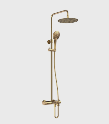 Душевая стойка с термостатом AQUAme Siena AQM8008BG