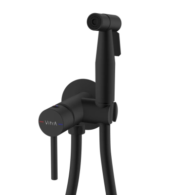 Гигиенический душ VitrA A4375136EXP, со смесителем, с внутренней частью, черный матовый