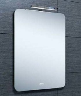 Зеркало Aquanika Basic Light 80x55 см, датчик движения и часы