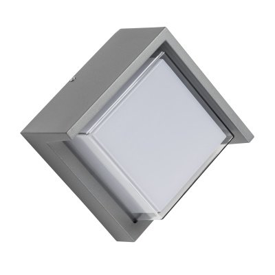 382293 Светильник PALETTO QUAD LED 15W 550LM 180G СЕРЫЙ 3000K IP54 (в комплекте)