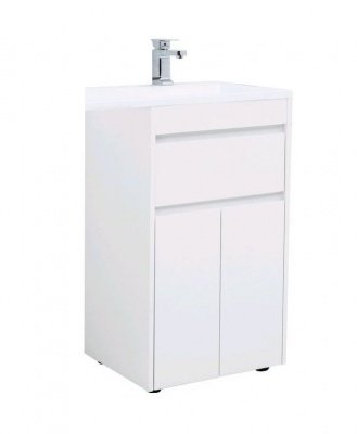 Тумба под раковину Aquanet Токио 48 белый (напольная, 1 ящик, 2 дверцы)