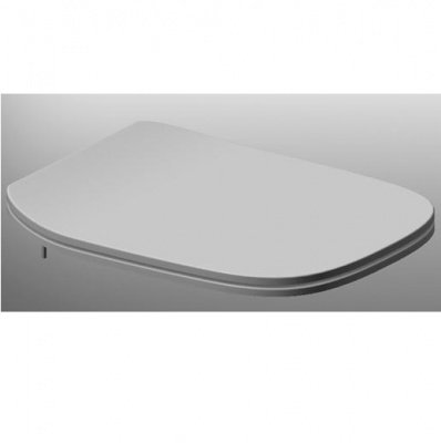 Тонкое сиденье с крышкой к компакту DEBBA микролифт, быстросъемн. В ПОДАРОК