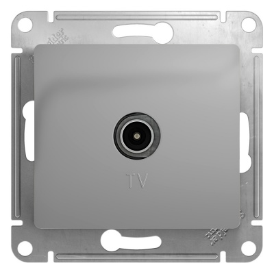 SE Glossa Алюминий Розетка TV одиночная 1DB