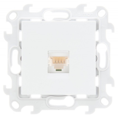 Simon 24 Белая Розетка RJ45 кат. 5е UTP